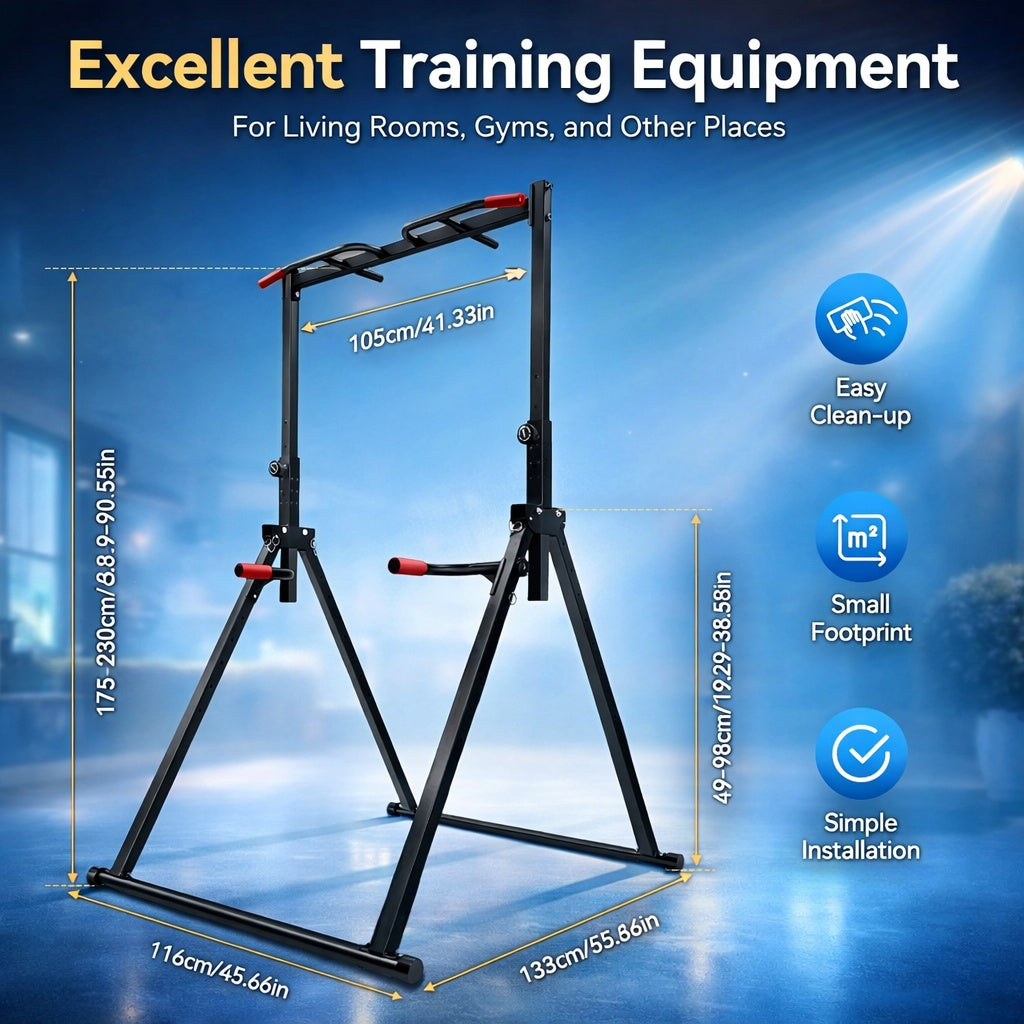 Foldable Pull Up Bar 200kg Adjustable Home Gym Station