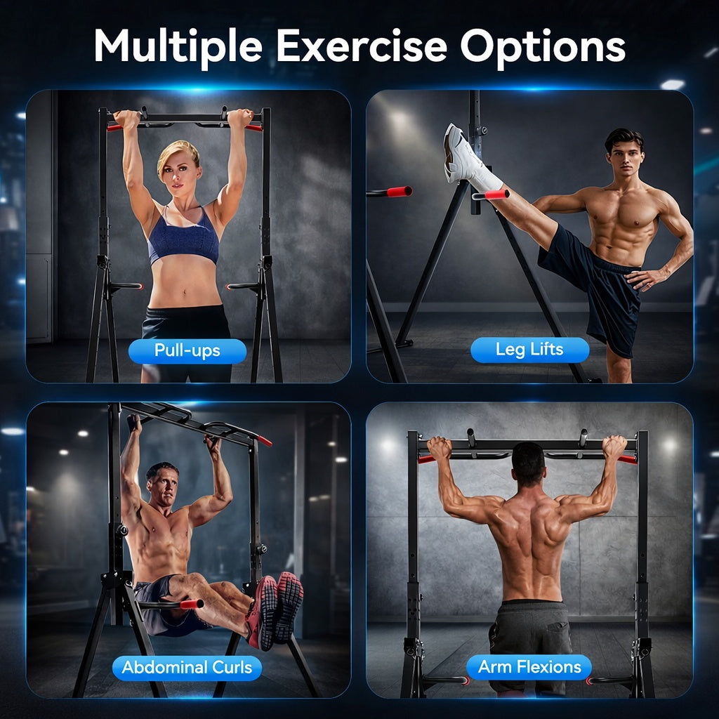 Foldable Pull Up Bar 200kg Adjustable Home Gym Station