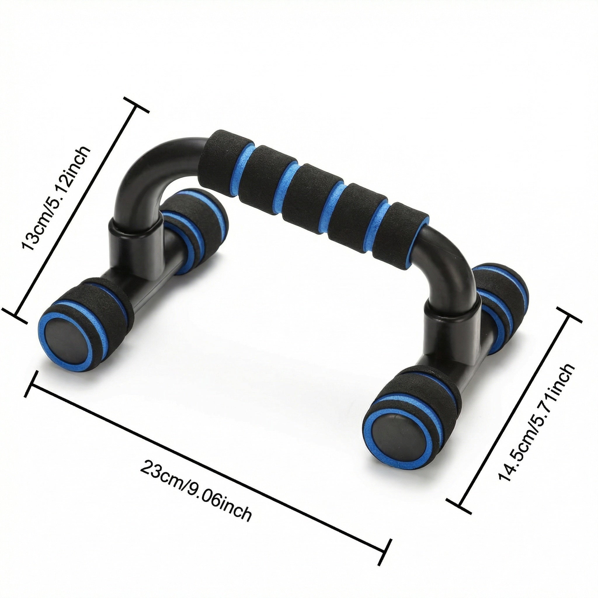 H-Shaped Push Up Bars Non-Slip 2pc Home Fitness