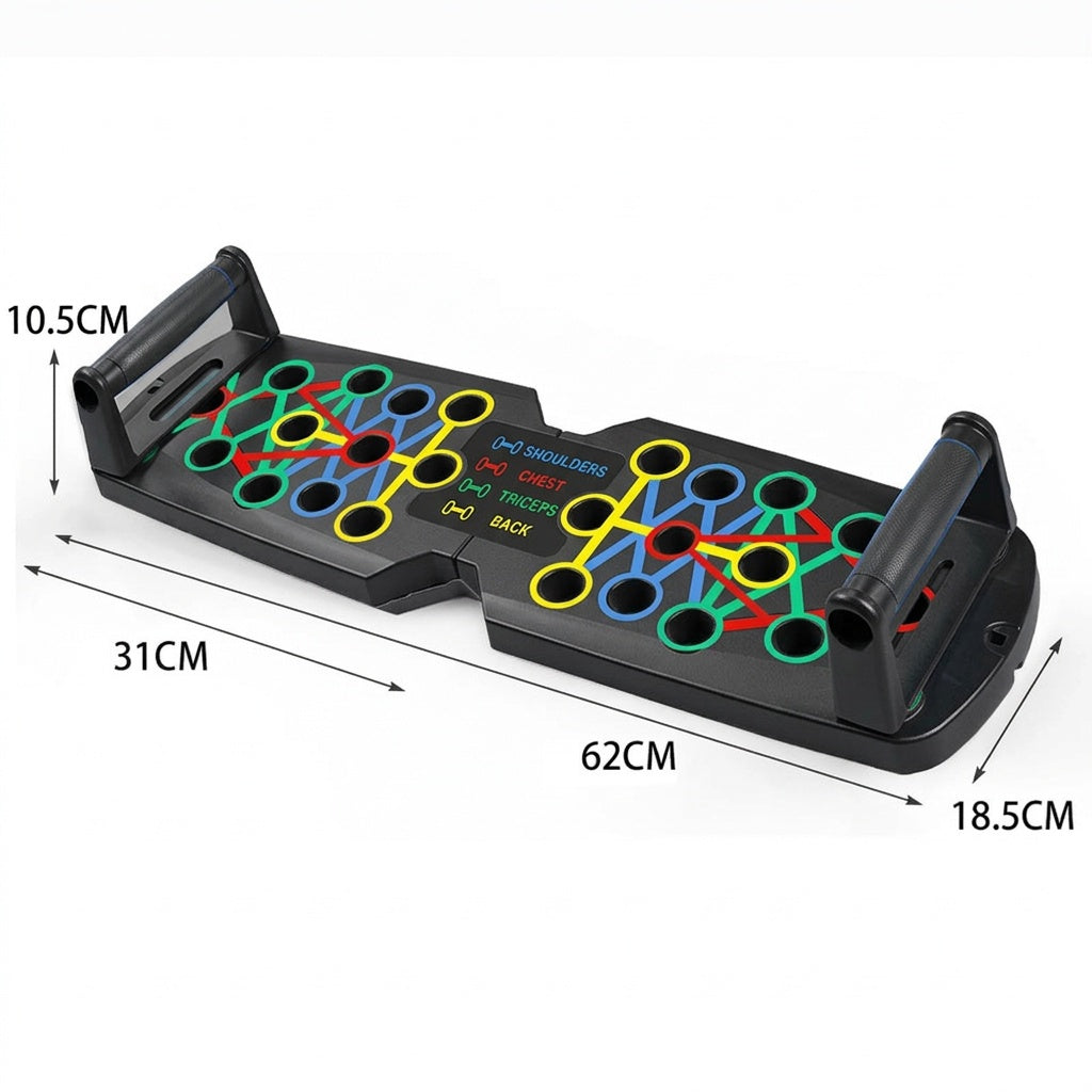 Portable Push Up Board Set With Handles Foldable Fitness