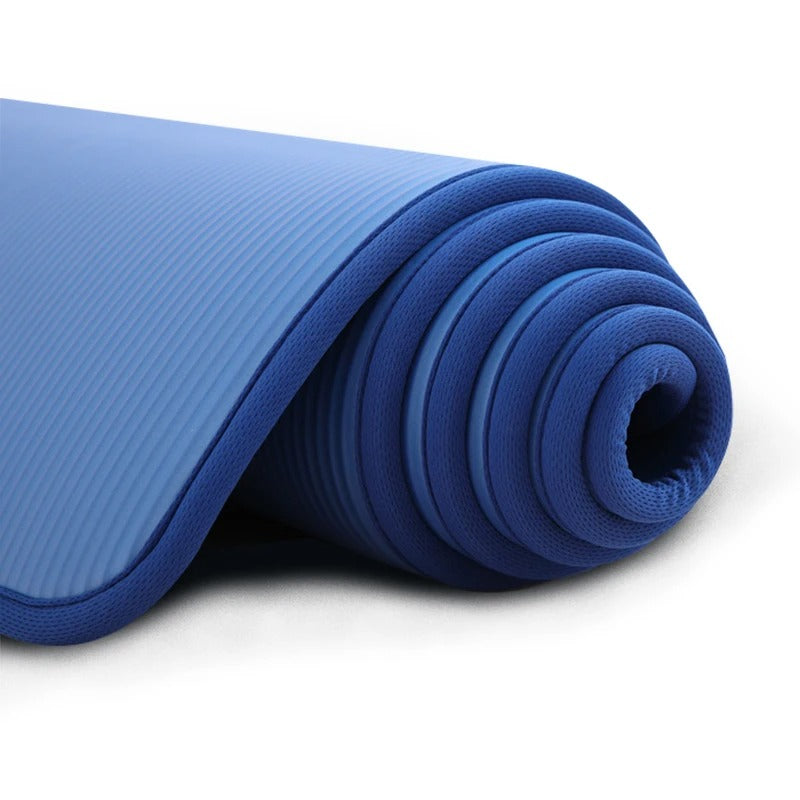 10mm Yoga Mat Non-Slip Exercise Mat With Carry Strap