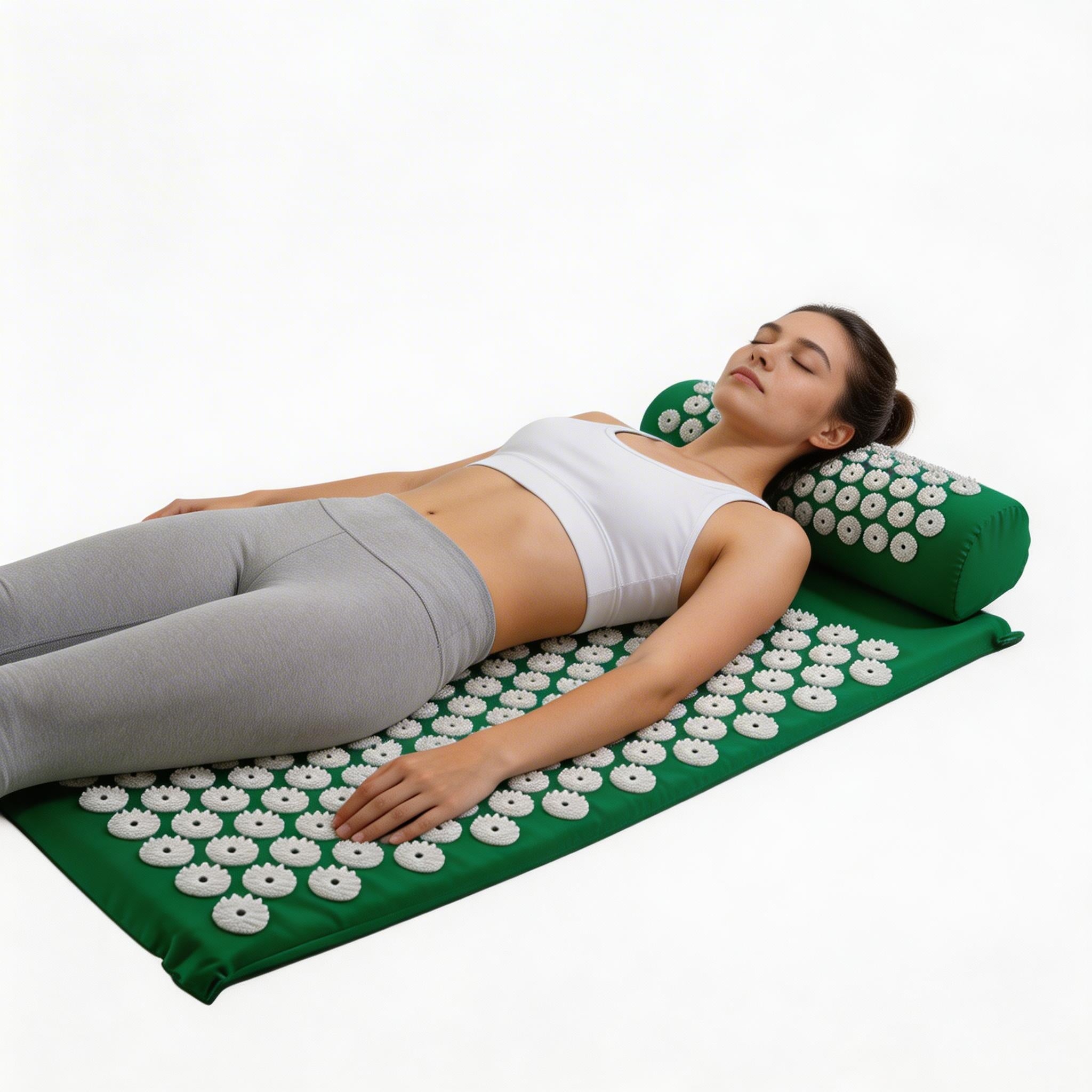 Massage Yoga Mat Set Acupressure Back Pain Relief