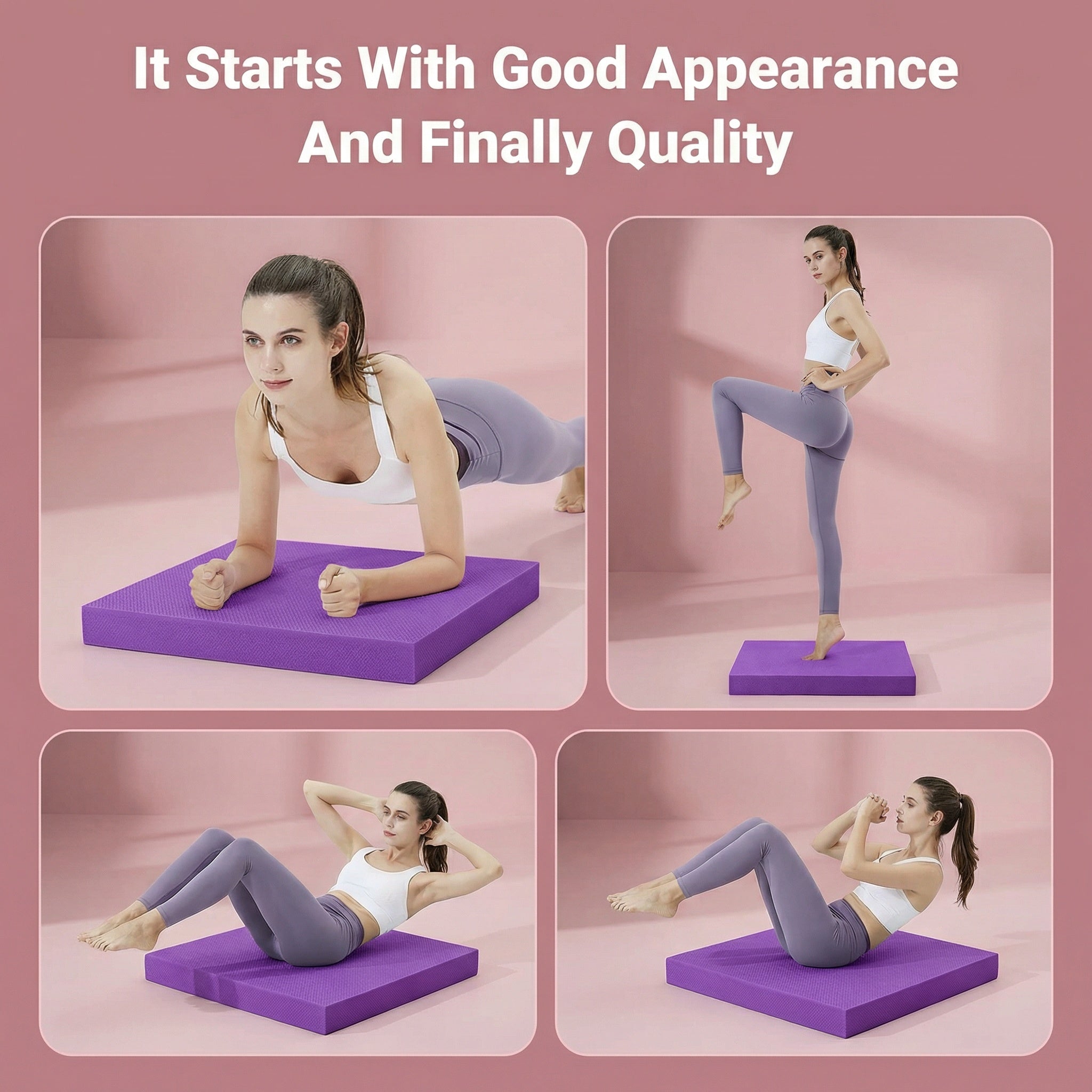 Non-Slip Balance Pad Foam Mat Core Stability Training
