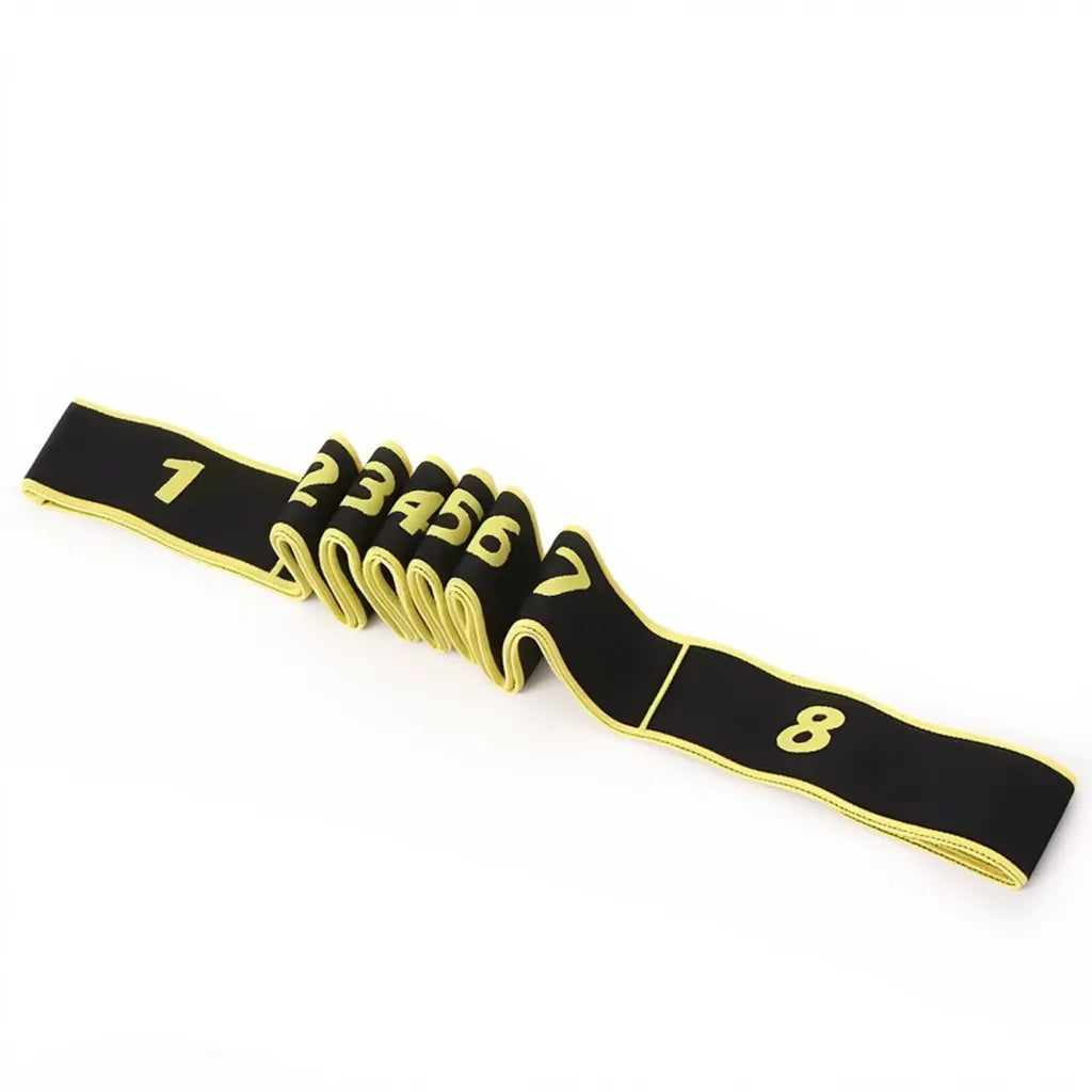 8 Section Stretch Band Yoga Pilates Fitness Training