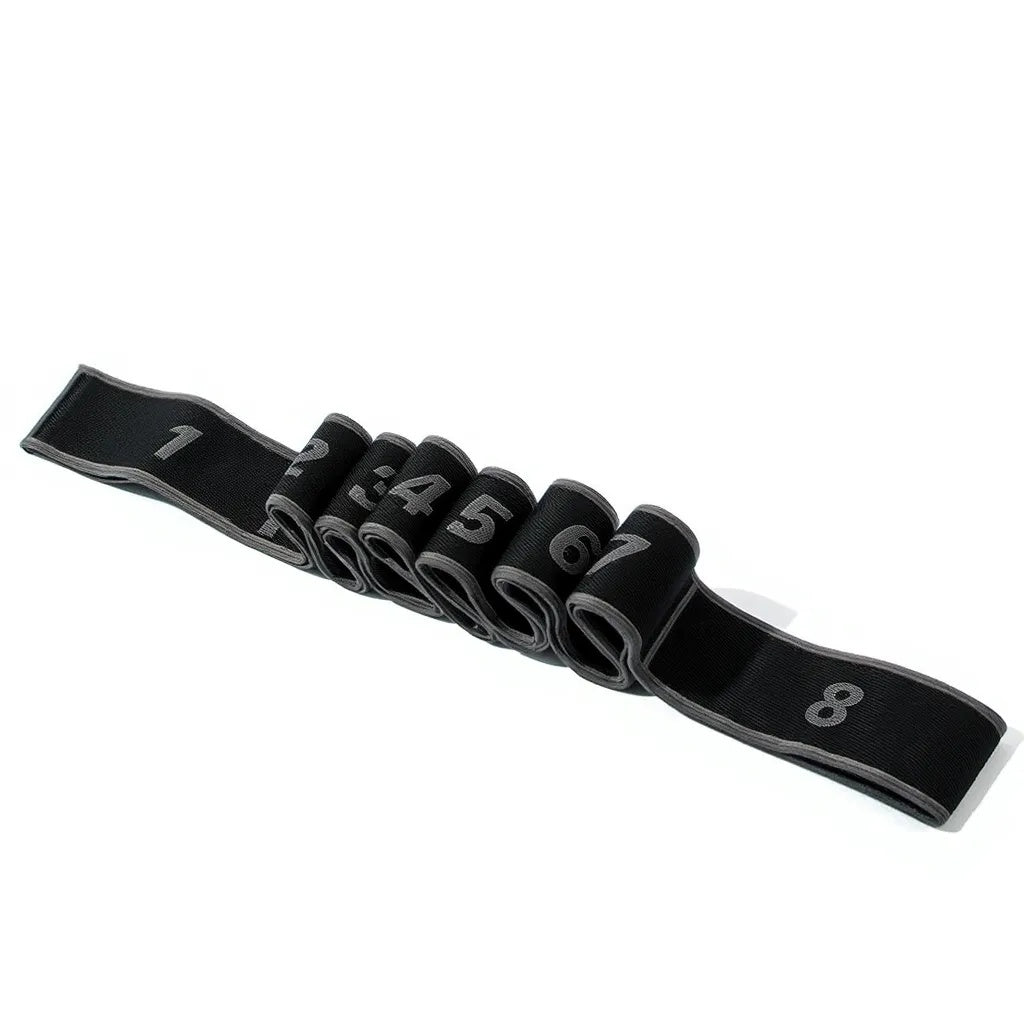 8 Section Stretch Band Yoga Pilates Fitness Training