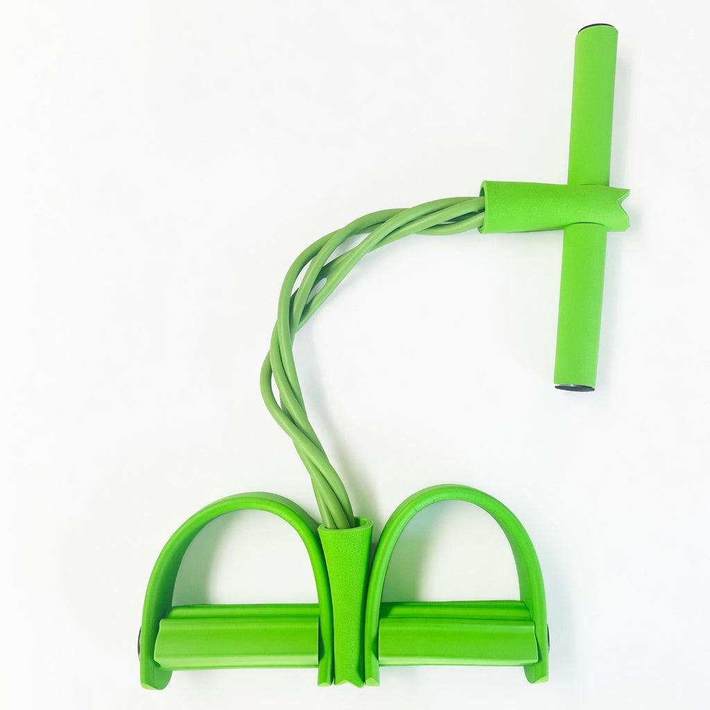 4 Tube Pedal Resistance Band Abdominal Fitness Trainer