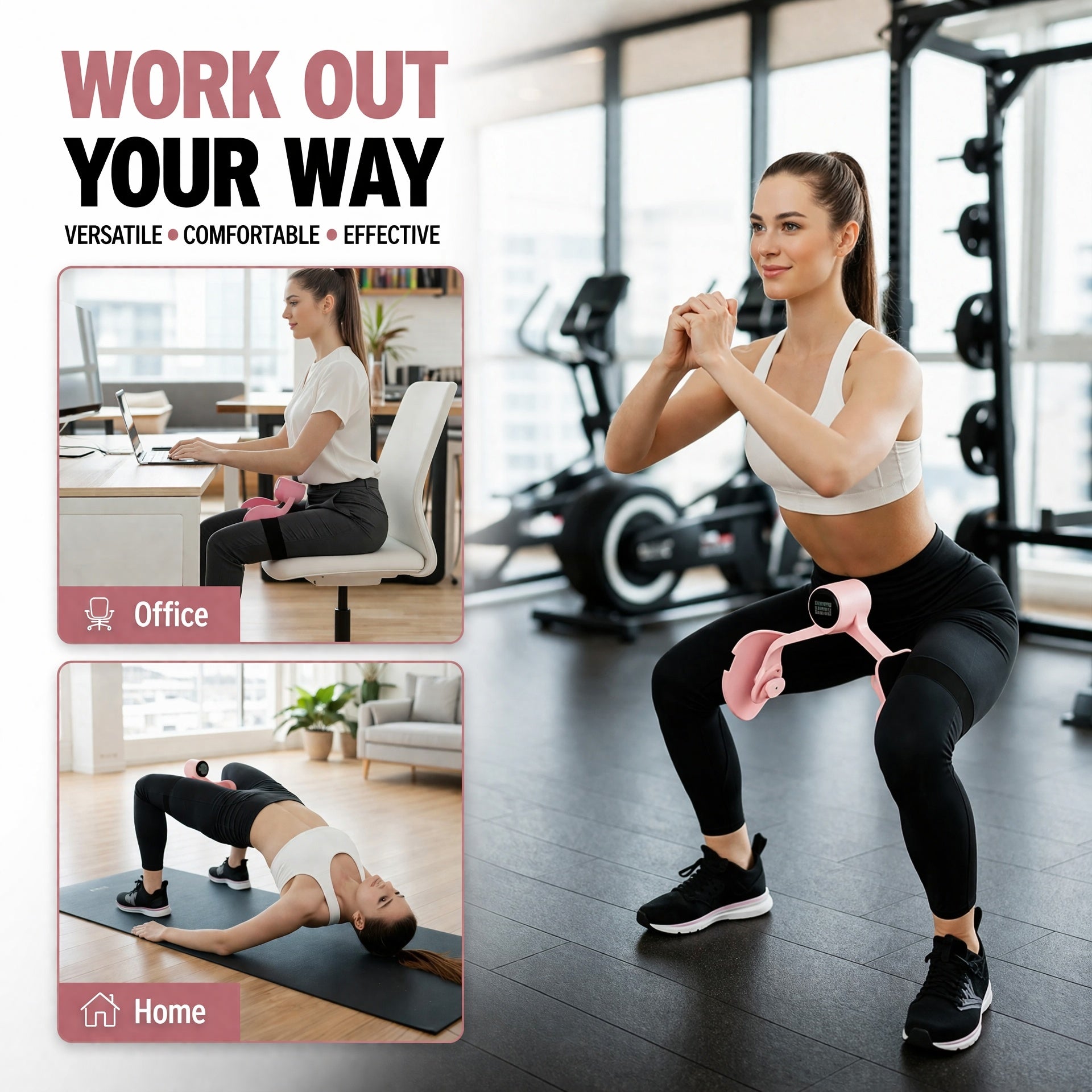 Inner Thigh Trainer Pelvic Floor Muscle Exerciser Fitness Tool