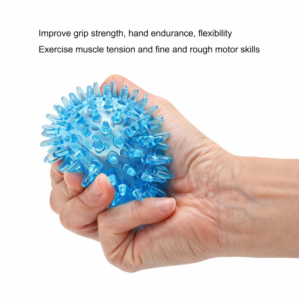 Spiky Stress Ball Hand Wrist Strength Recovery Massage