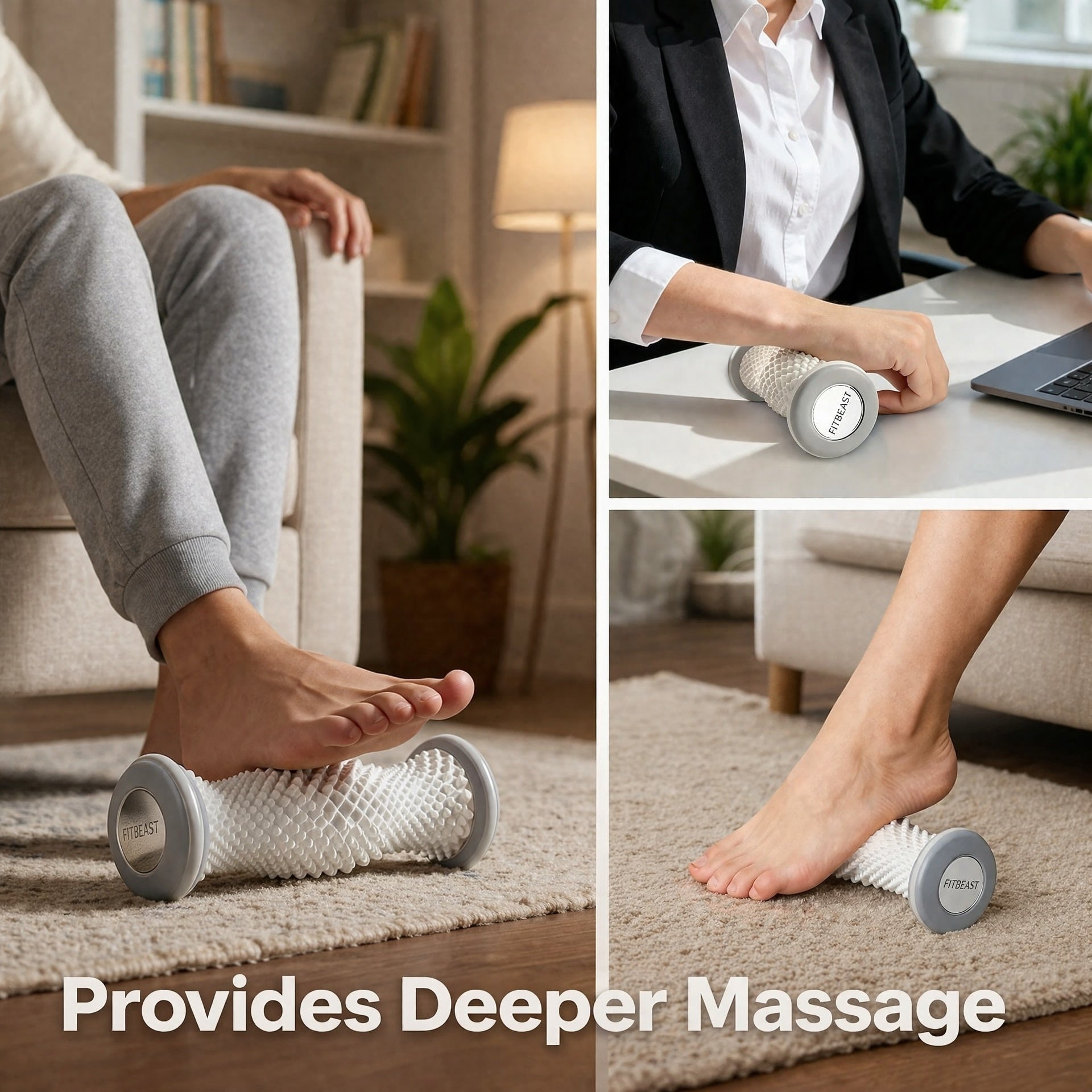 Foot Massage Roller Reflexology Muscle Relaxation Tool